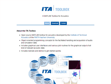 Tablet Screenshot of ita-toolbox.org